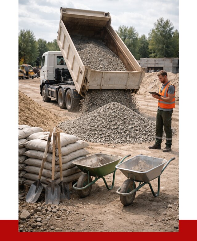 Доставка нерудных материалов в Рославле от 1233 руб. | ПРОНЕРУДРлв