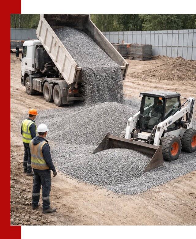 Доставка и продажа гранитного щебня фракции 0-5 в Рославле