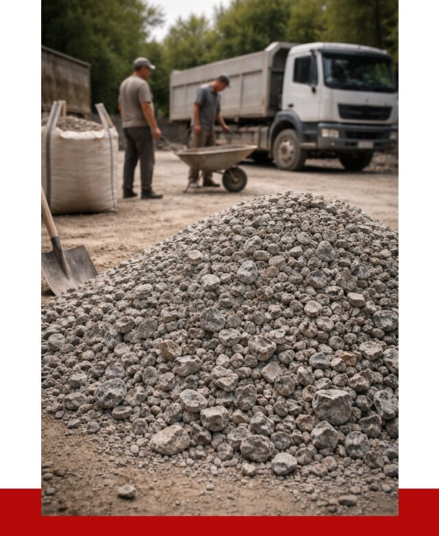 Гранитный щебень фракция 20-40 в Рославле от 3288 руб. ПРОНЕРУДРлв