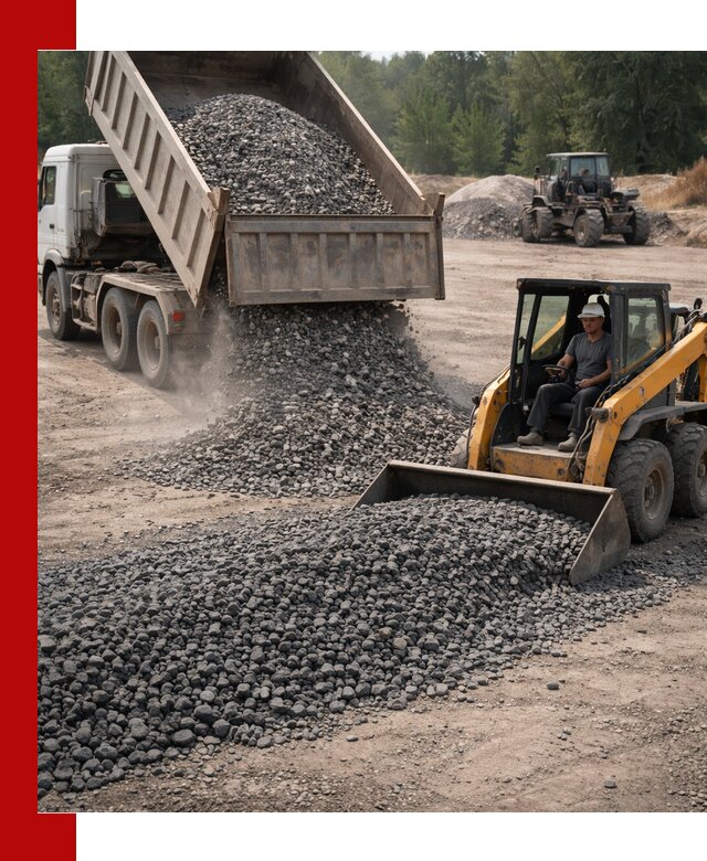 Гранитный щебень фракция 40-70 с доставкой в Рославле