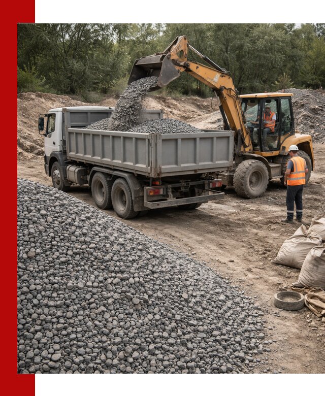 Доставка гравийного щебня в Рославле оптом и в розницу