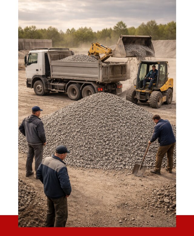 Гравийный щебень фракция 5-20 в Рославле от 2466 р. ПРОНЕРУДРлв