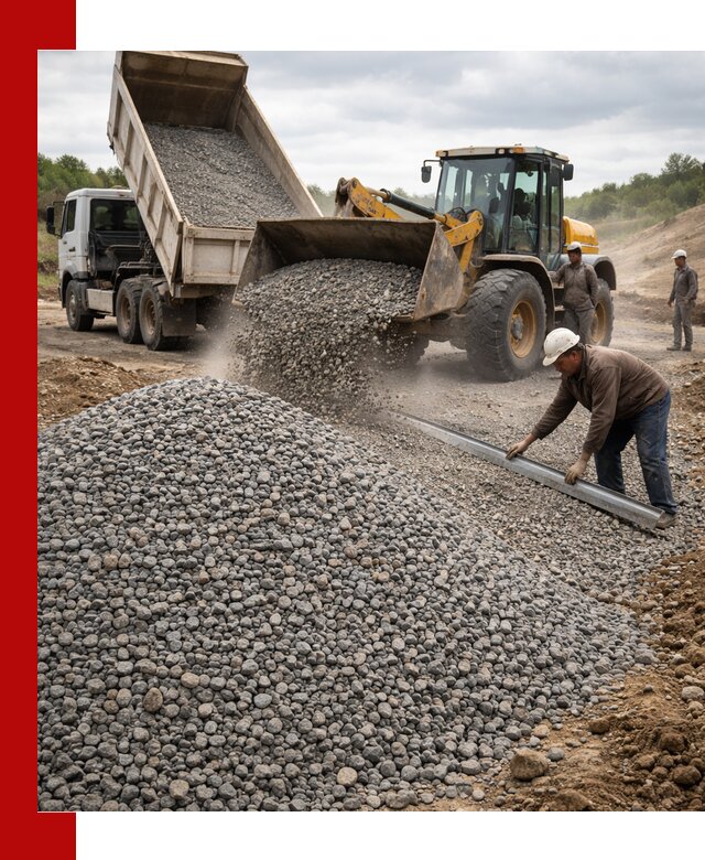 Гравийный щебень фракция 5-20 с доставкой в Рославле