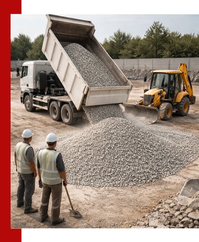 Купить известняковый щебень фракции 5–10 мм с доставкой в Рославле