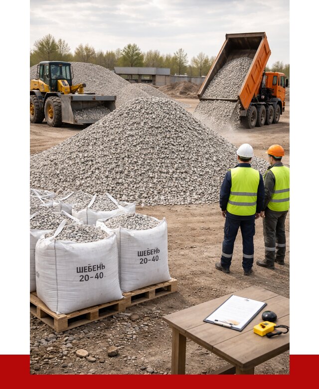 Известняковый щебень 20-40 в Рославле от 2158 р. ПРОНЕРУДРлв