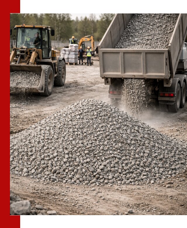 Вторичный щебень фракции 5-20 в Рославле — доставка и продажа крупнотоннажно