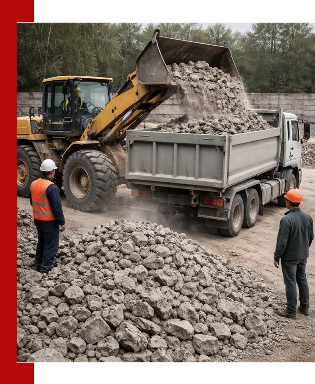 Вторичный щебень фракция 70–150 в Рославле с доставкой