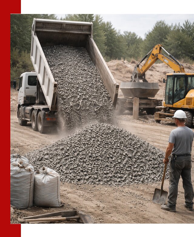 Доставка и продажа бетонного щебня в Рославле