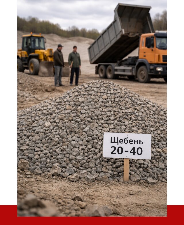 Бетонный щебень фракция 20-40 в Рославле от 2518 р. | ПРОНЕРУДРлв