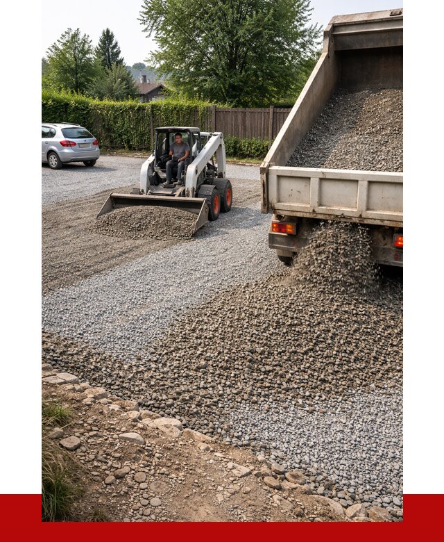 Щебень для парковки в Рославле с доставкой от 1233 р.| ПРОНЕРУДРлв