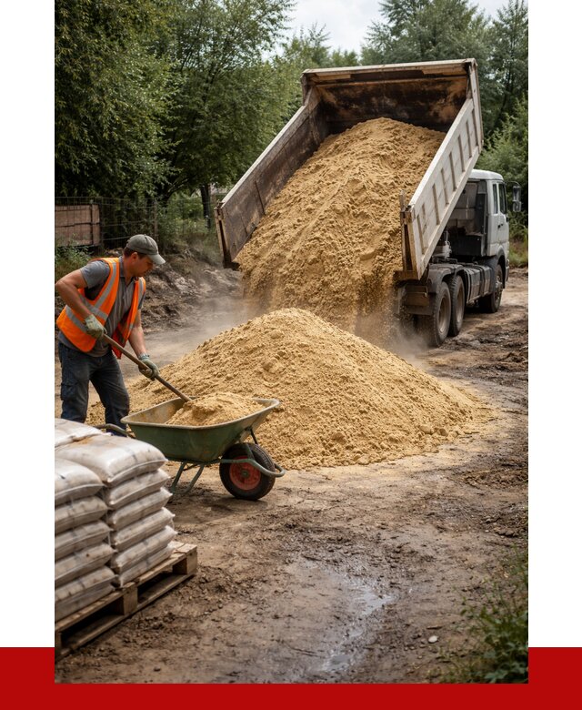 Купить песок с доставкой в Рославле от 1850 р. | ПРОНЕРУДРлв