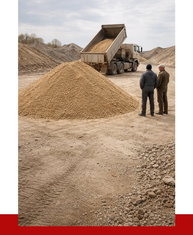 Карьерный песок крупнозернистый в Рославле от 8735 р | ПРОНЕРУДРлв