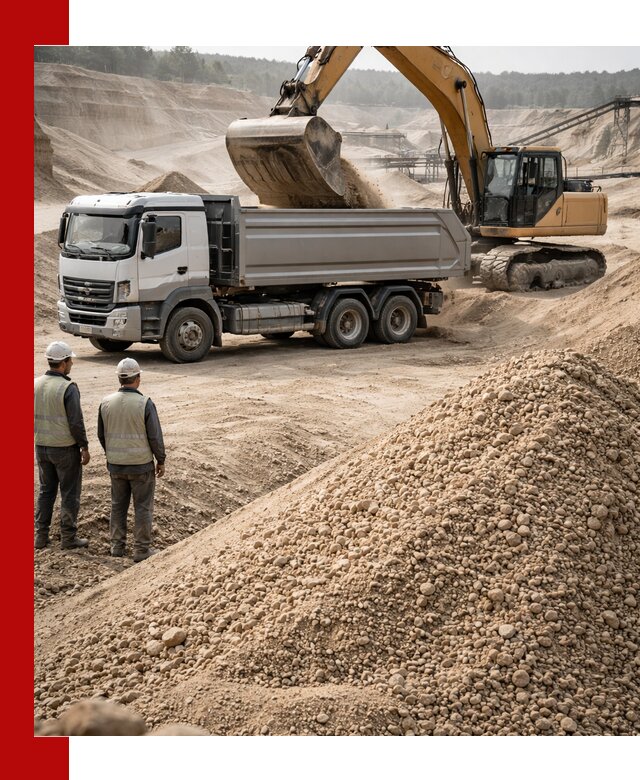 Карьерный крупнозернистый песок с доставкой в Рославле