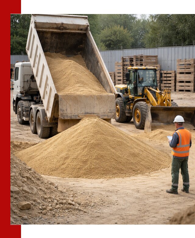 Доставка карьерного мелкозернистого песка в Рославле