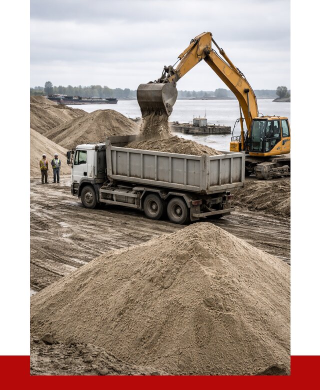 Купить речной песок навалом в Рославле от 1850 р., ПРОНЕРУДРлв