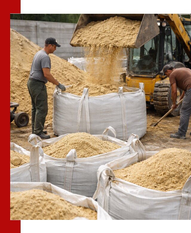 Поставка качественного песка для кладки в Рославле