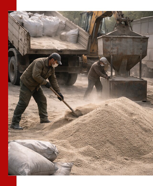 Кварцевый песок для пескоструя в Рославле — доставка и качество