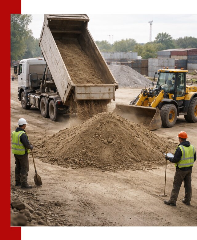 Доставка и продажа пескогрунта оптом и в розницу в Рославле