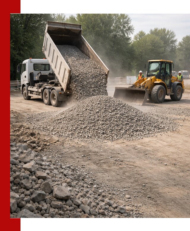 Гравий фракция 5–20 доставка в Рославле оптом и в розницу