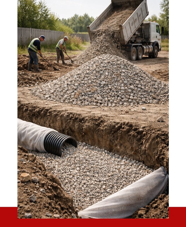 Гравий для дренажа в Рославле от 2261 р., доставка ПРОНЕРУДРлв