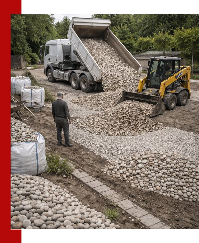 Доставка морской гальки оптом и в розницу в Рославле