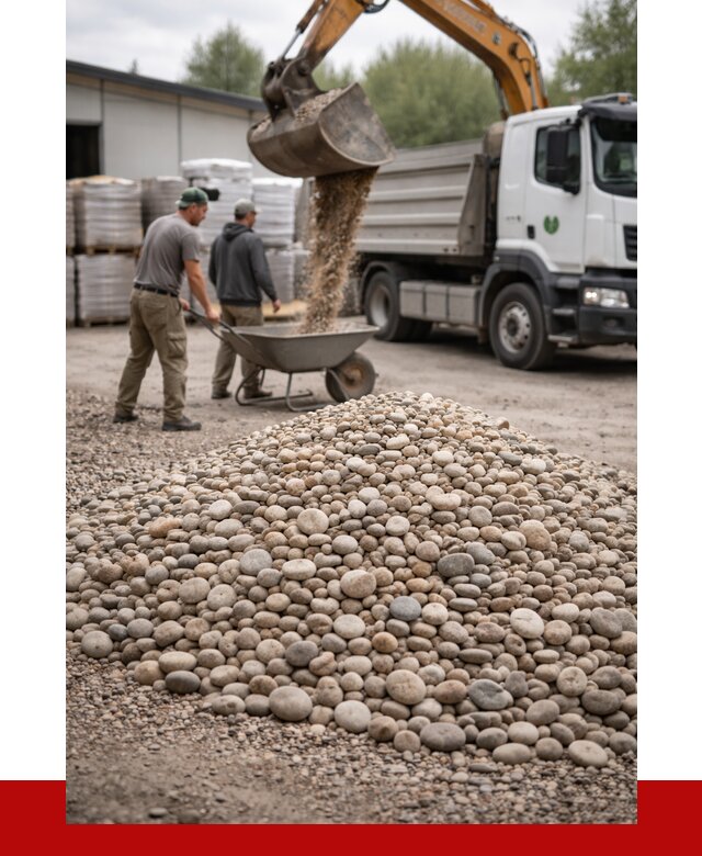 Галька декоративная в Рославле от 3288 р. за куб | ПРОНЕРУДРлв