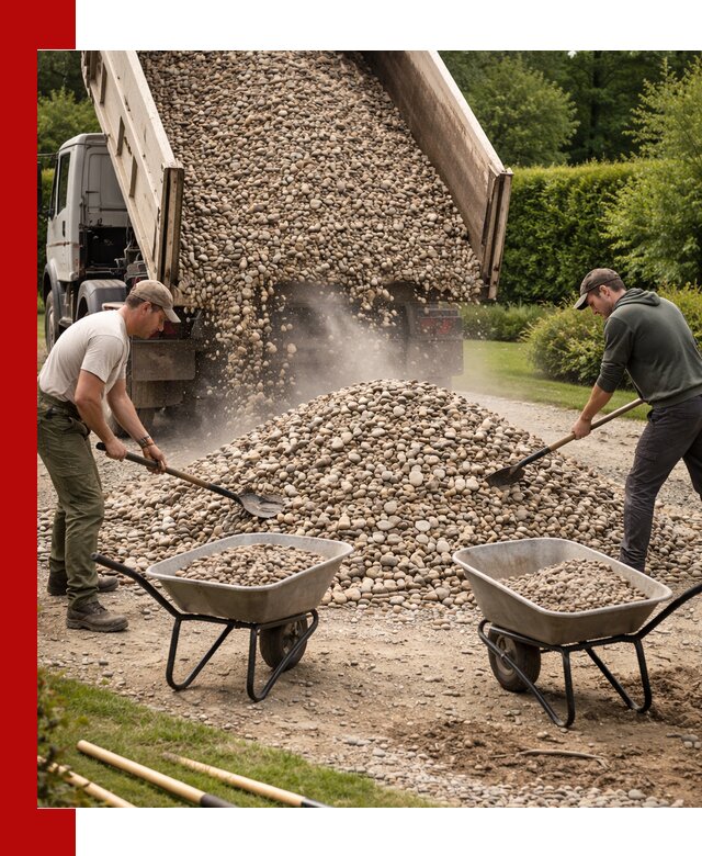 Доставка и продажа декоративной гальки в Рославле