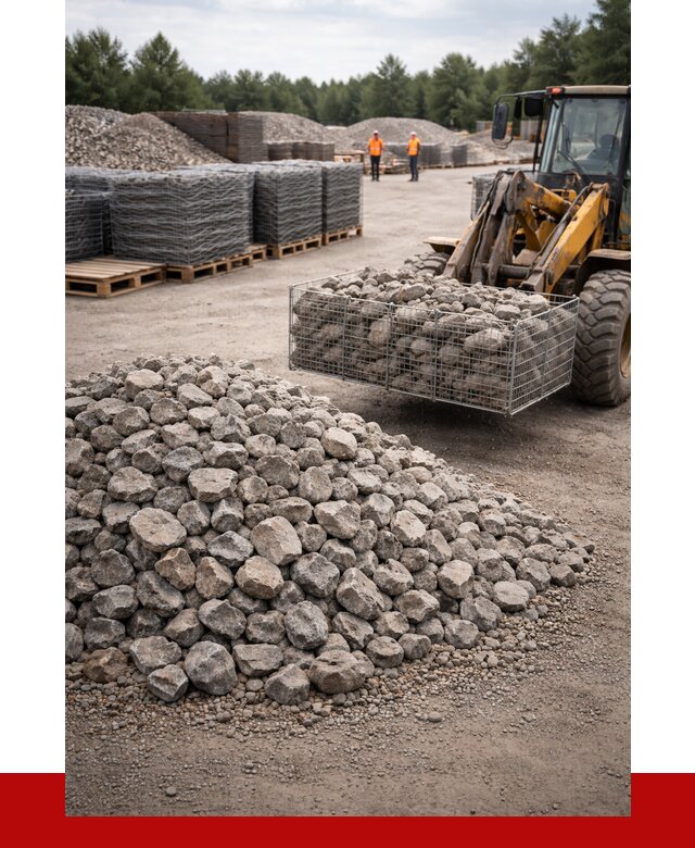 Камень для габионов фракция 70-150 в Рославле от 4316 р. | ПРОНЕРУДРлв