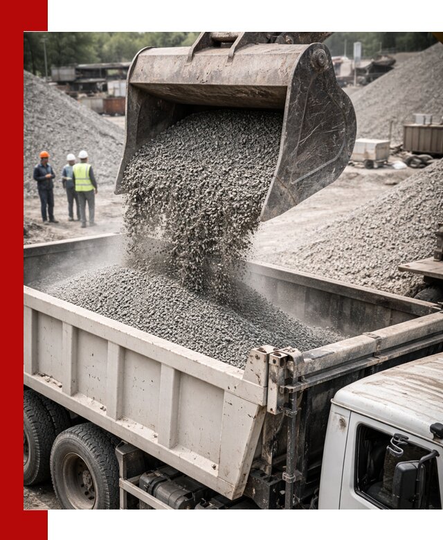 Отсев и крошка для строительства и дорожных работ в Рославле