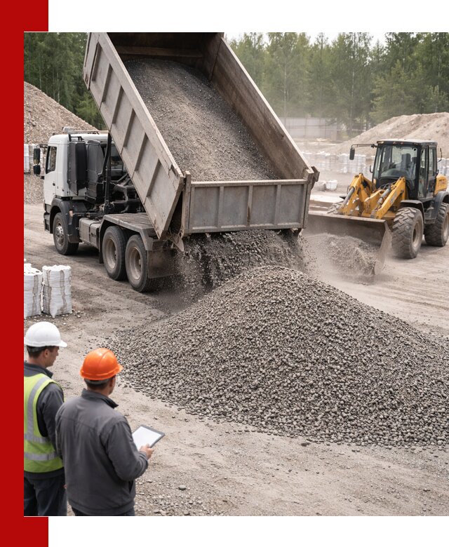 Доставка и продажа гранитного отсева 0-10 в Рославле