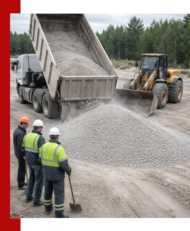 Известняковый отсев 0-5 доставка в Рославле быстро и выгодно