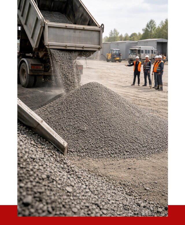 Гравийный отсев 0-5 в Рославле от 1233 р. с доставкой | ПРОНЕРУДРлв