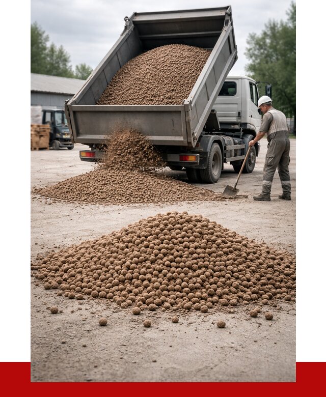 Керамзит с доставкой в Рославле от 4316 р. за м3 | ПРОНЕРУДРлв