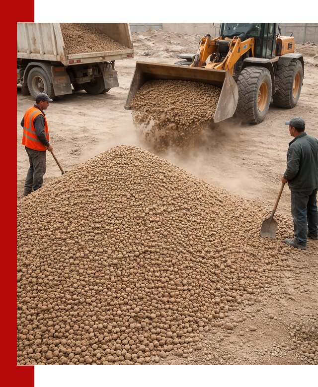 Керамзит фракция 10-20 с доставкой в Рославле