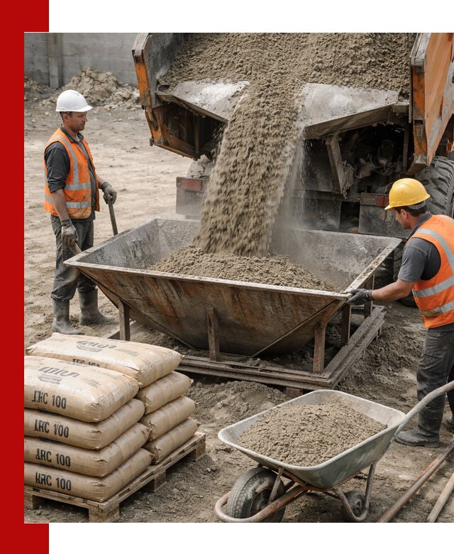 Доставка цементно-песчаной смеси М100 в Рославле