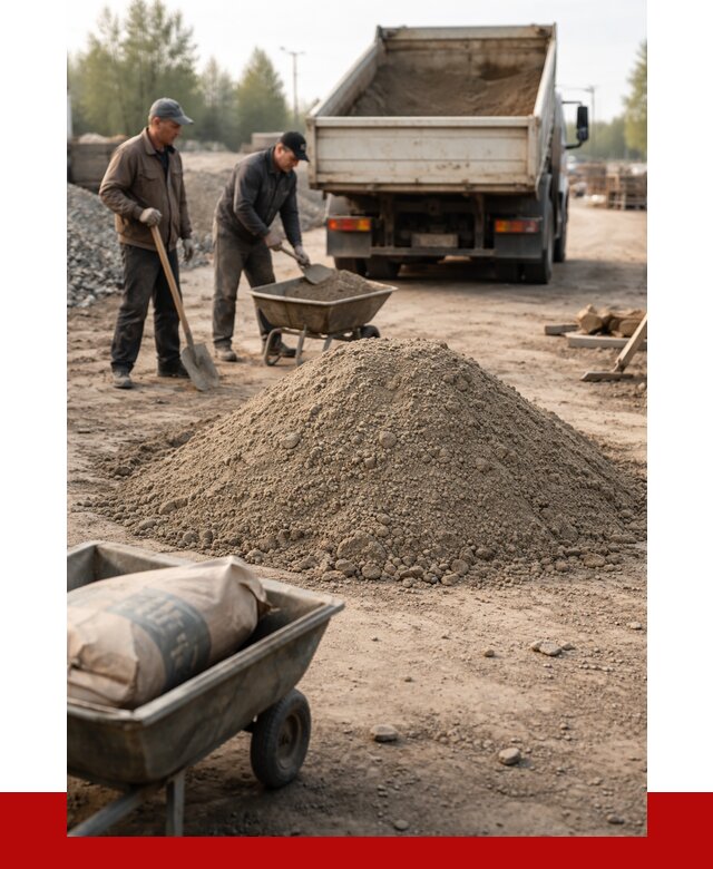 Цементно-песчаная смесь М150 в Рославле от 4830 р. | ПРОНЕРУДРлв