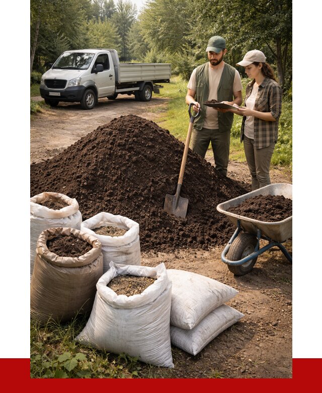 Купить грунт с доставкой в Рославле от 4624 р. за м3 | ПРОНЕРУДРлв