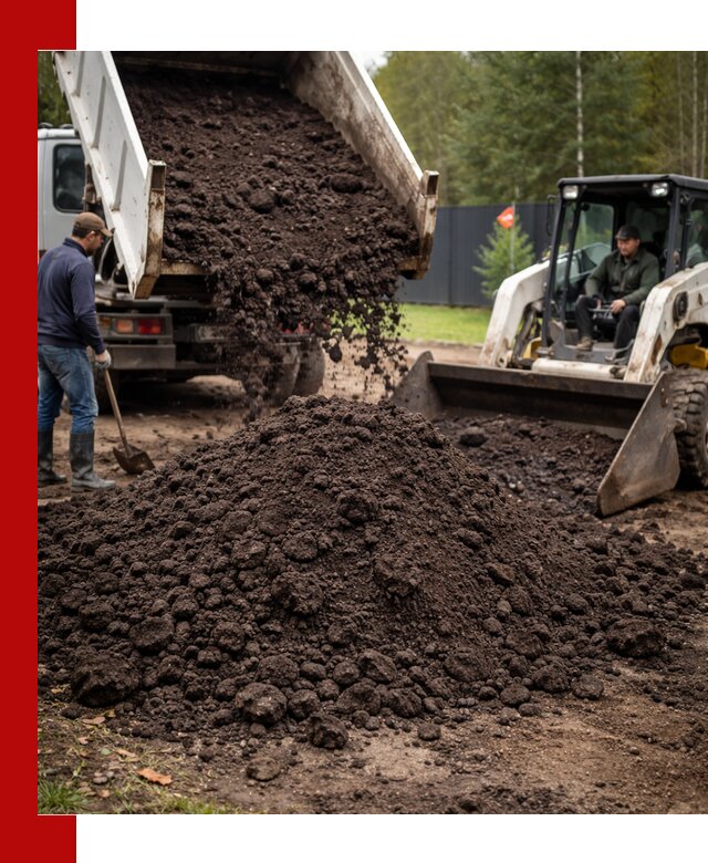 Плодородный грунт с доставкой в Рославле для садов и огородов