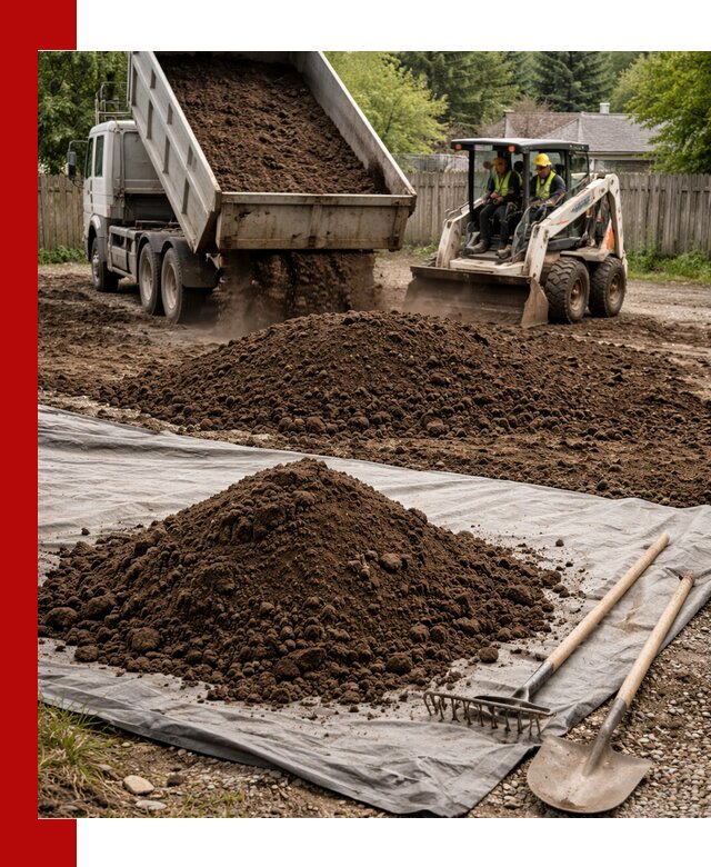 Грунт для отсыпки участка с доставкой в Рославле