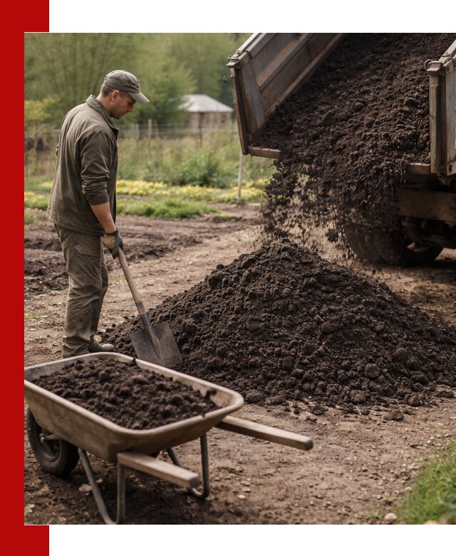 Доставка качественной земли для огорода в Рославле