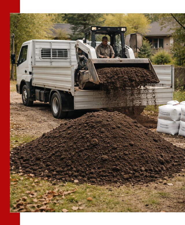 Доставка садовой земли в больших объёмах в Рославле