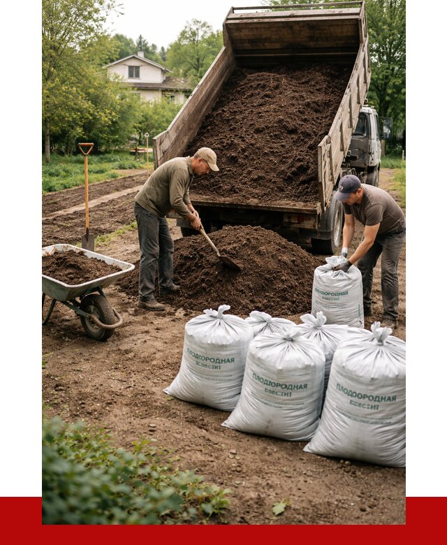 Плодородная смесь в Рославле от 4316 р./куб с доставкой | ПРОНЕРУДРлв