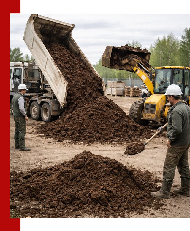 Доставка торфа оптом и в мешках в Рославле