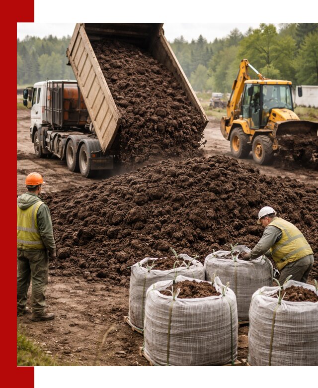Доставка нейтрального торфа в Рославле оптом и в розницу