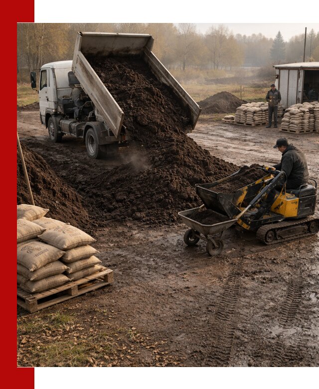 Кислый торф в доставке по выгодным ценам в Рославле