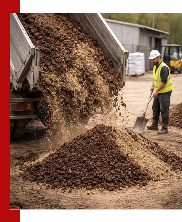 Доставка торфо-песчаной смеси в Рославле для строительства и озеленения