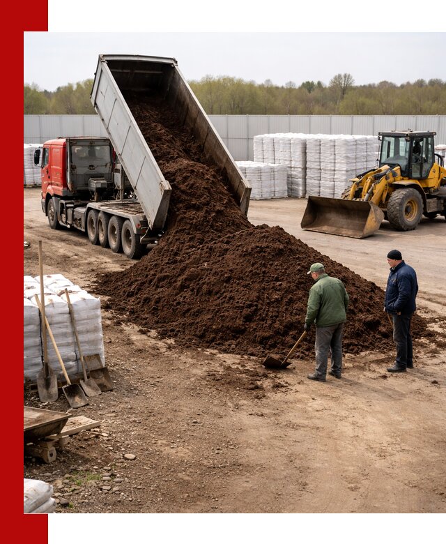 Доставка торфяных смесей оптом и в розницу в Рославле