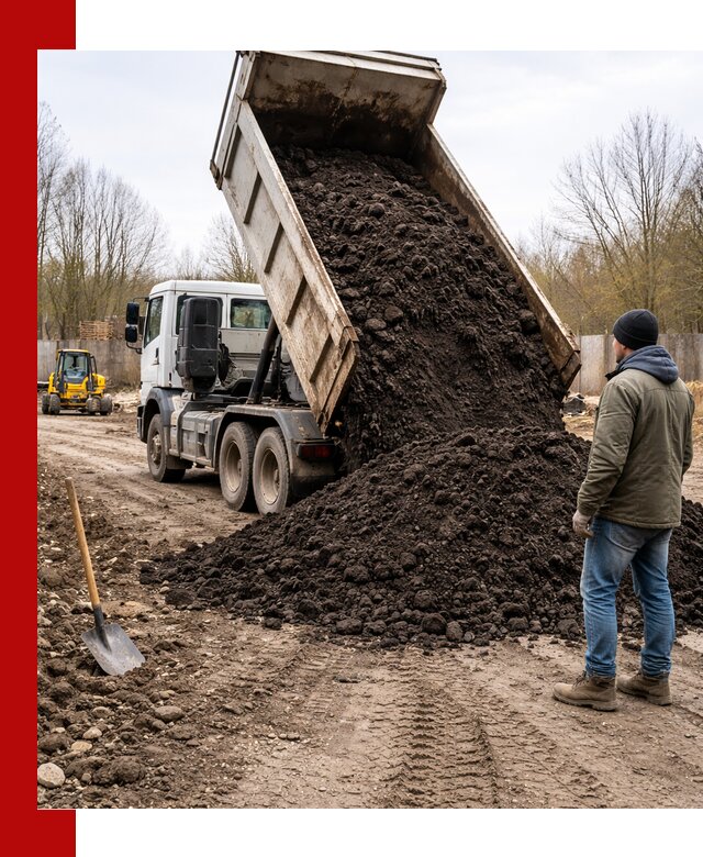 Доставка чернозема навалом в Рославле быстро и выгодно