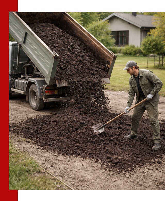 Чернозем для газона с доставкой в Рославле быстро и качественно