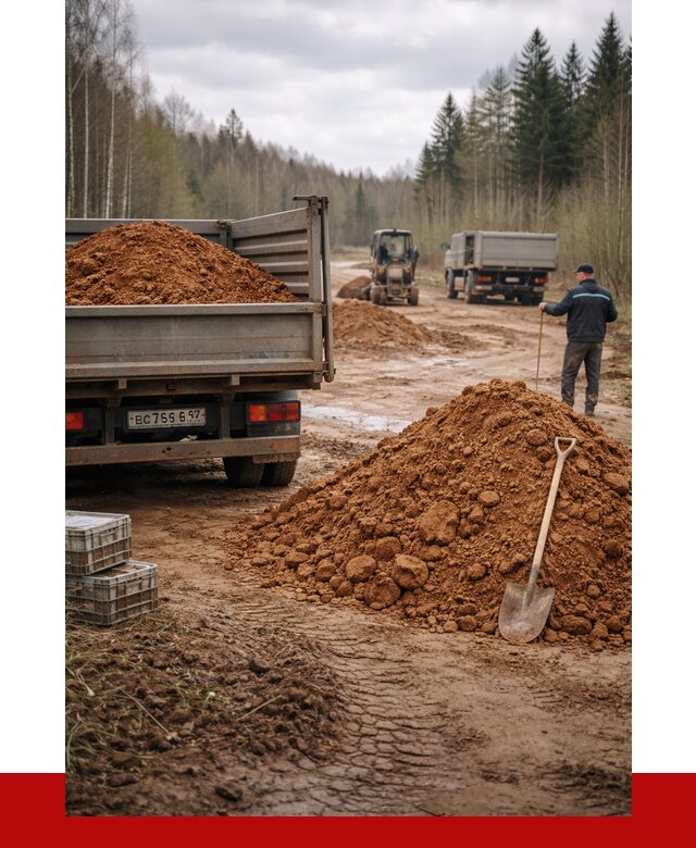 Глина и суглинки в Рославле от 4624 р. за куб | ПРОНЕРУДРлв